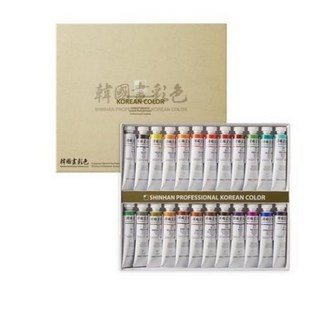 신한 한국화 물감 (12색 18색 24색A B) 20ml, 한국화24색A