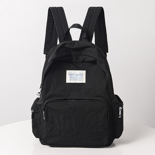 엔도르시 여성용 나일론 미니멀 캐주얼 패치 백팩 EBA337