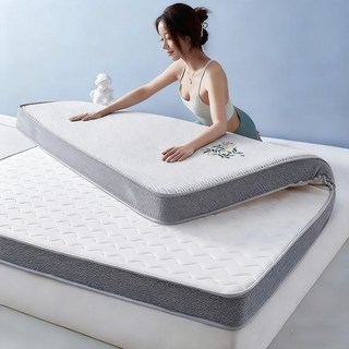 抗菌乳膠加厚海綿床墊，學生單雙人榻榻米墊，臺灣現貨速發, 吉祥兔灰色-厚度10cm-拒絕塌陷-熱銷,80*190cm【限兔灰-新店特價