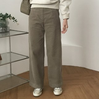 럭키제이 구띠 골덴 기모 통바지 겨울 따뜻한 팬츠 여성용