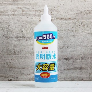 SKB 透明膠水 GL-60 500cc, 500g, 1個