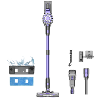 최신형 틴도우 차이슨 무선 청소기 BLDC 흡입력 좋은 진공청소기 +물걸레 기트+다양한 구성품, 퍼플, V07