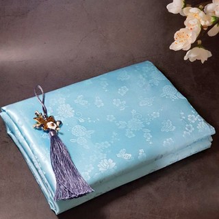 동백 연하늘 전통 한복원단 한복천 양단 명절선물 보자기 예단장식 선물포장 상품권 봉투장식 외국인선물