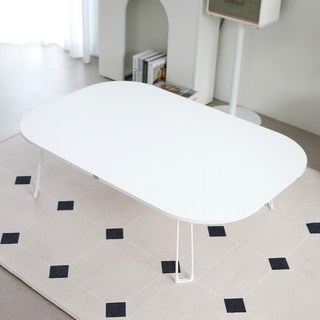 스토리퍼니쳐 E0 LPM 9파이 르네 접이식 테이블 1200x800 3colors, 오버라운드_1200x800_퓨어화이트_9파이