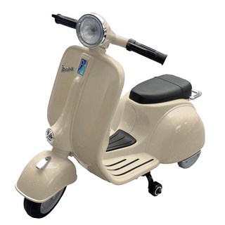 BEINI貝婗 復古偉士牌兒童電動機車(電動機車 電動車 重機電動車 兒童速克達 電動摩特車/BN-8821), 米色, 1個