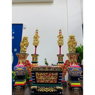 「華誠」安金 五供 彩繪 川頭 一尺爐 市面少見 精品佛俱