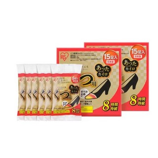 IRIS OHYAMA 鞋用暖暖包 鞋墊式 15雙入 X 2盒, 1個