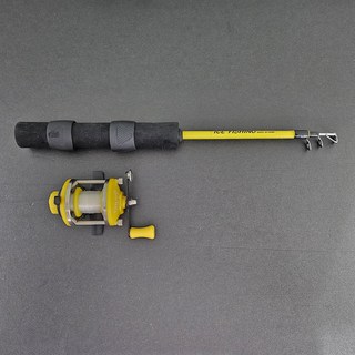 얼음낚시대릴세트 Ver2 빙어낚시 산천어 얼음축제, 옐로우