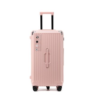 輕量超大容量五輪煞車行李箱 30吋 少女粉