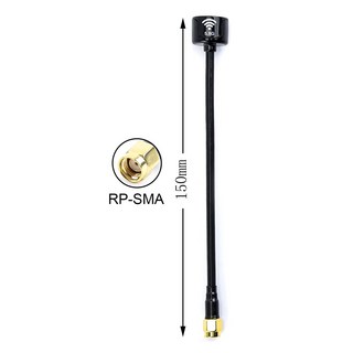 드론 안테나 3 RHCP 8G FPV RC 3Dbi 4 드론용 SMA RP 5 150mm 레이싱 V3 9G 2 롤리팝, 5.8G RPSMA Black, 1개