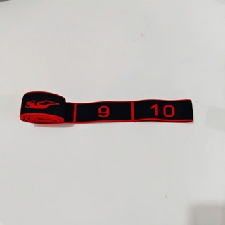 數字阻力帶 肌肉訓練彈力帶 健身帶 鍛鍊帶 (中老年適用), 黑紅色【8檔調節 鍛鍊臀大肌 增強腿部力, 1個