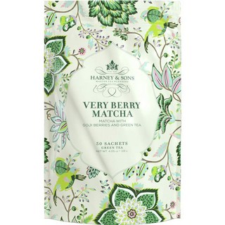 Harney & Sons Very Berry Matcha Tea 50ct 향 주머니, 수량, 50개 (1팩), 694g, 1개