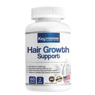 키서플리먼트 오직 머리카락 관리만을 위한 헤어그로우 서포트 탈모 고민부터 모발 컨디션까지 복합 영양 포뮬러 미국 직배송, 1개, 60정