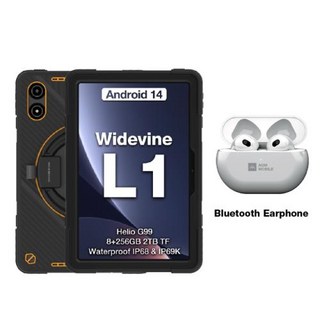 월드 프리미어 AGM 패드 P2 액티브 11 인치 FHD 견고한 태블릿 2024 P2W 방수 낙하 방지 8GB + 256GB 안드로이드 14 G99 Widevine L1, 없음, 12) American verison - P2 Acti, 없음