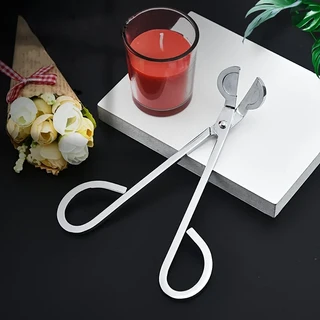 대형 휴대용 양초 도구 1개 DIY 소화 심지 가위 스너퍼., 01 Silvery