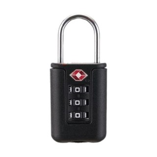 各式安全鎖 TSA海關鎖 腳踏車鎖 密碼鎖 鎖鍊鎖 鋼纜鎖 鋼絲鎖 盲人鎖 鑰匙鎖 合金鎖 鑰匙圈型鎖 U型鎖 機車鎖, 黑色, 1個