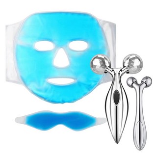 페이스 롤러 눈 얼굴 마사지 냉 온 쿨링 아이스 팩 4종 세트, 1개, 상세페이지 참조