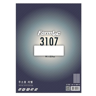 폼텍 라벨지 주소용 16칸 LS-3107 100매 99.1X33.9mm, 1개
