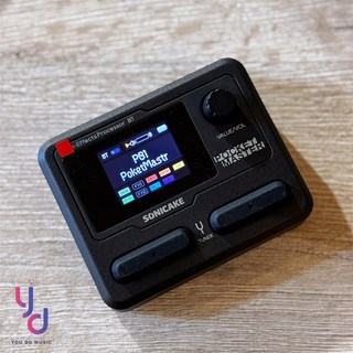 SONICAKE Pocket Master 超迷你口袋掌機 綜合效果器 電吉他效果器 - 含LOOP功能 破音效果 IR模擬, 經典黑, 1個