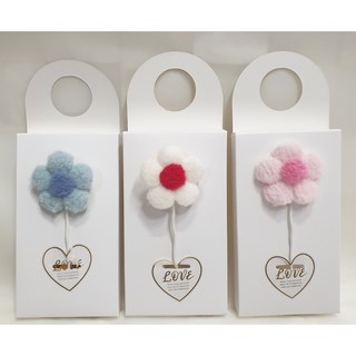 영하우스 양모꽃송이 빼빼로 꽃 어린이집 수능 단체 빼빼로데이 선물 세트, 1개, 양모꽃송이빼빼로1구 핑크~1개