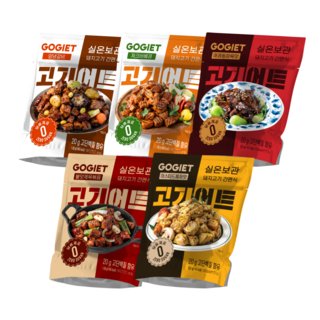 [고기어트] 바로먹는 실온보관 저지방돼지고기 고단백 저지방 식단관리 zero당 5종 혼합, 120g, 16세트