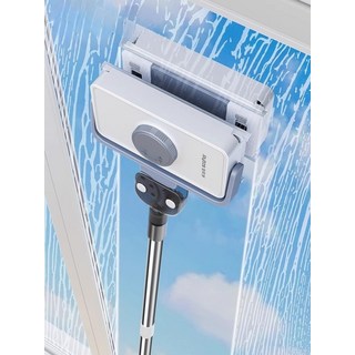 베란다 유리창 청소기 고층 창문닦이 양면자석 와이퍼 청소도구 밀대 바깥, 5-26mm 오렌지 무봉 강화 자력, 1개