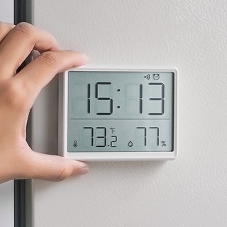아모란나 심플 자석부착 디지털 온습도계 LCD 탁상시계
