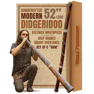 수작업으로 제작된 모던 디저리두 악기 밀랍 마우스피스 내구성과 경량 초보자에게 이상적 - 키 오브 C 옴 마우스피스 및 연주 지침, 1개