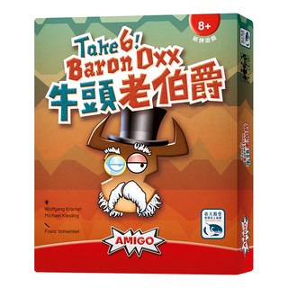 AMIGO Take 6! 牛頭老伯爵 經典策略桌遊 適合8歲以上 刺激有趣, 1個