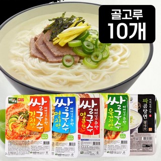 [파곰탕맛2+멸치맛2+김치2+육개장맛2+얼큰2] 백제 쌀국수 튀기지 않은 건면 출출할때 생각나는 쌀국수, 92g, 10개