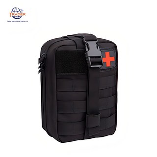 TRADER 登山應急包 多功能戶外求生急救包, 頂級求生包(黑)斧頭款, 1個