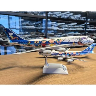 JC 1:200 ANA SNOOPY 747-400D 模型飛機 KJ-B744-082, 1個