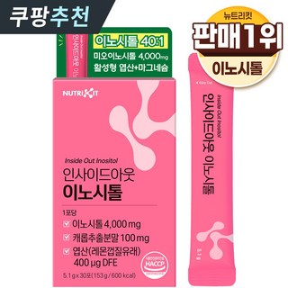 뉴트리킷 콜린 이노시톨 4000 활성형 엽산 미오 40:1 고함량 배합 D-카이로 이노시톨 포 우먼 ( 다낭성 난소 증후군 임신 준비 여성 케어 ), 1개, 153g