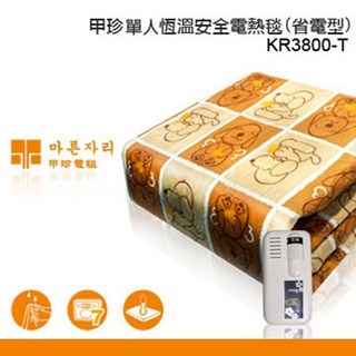 甲珍牌 韓國製恆溫安全電熱毯 七段式微調電毯 省電電熱毯, 雙人, 花色隨機出貨