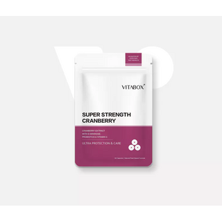 VITABOX 超級蔓越莓膠囊，含D-甘露糖、益生菌和維生素C，30粒裝, 1個