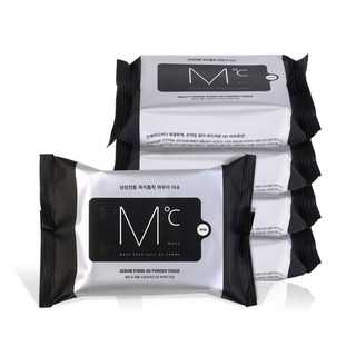 엠도씨 세붐 스트라이크 HD 파우더 티슈, 110g, 5개