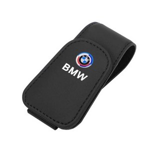 자동차 인테리어 안경 클립 햇빛가리개 보관 버팀대 BMW M E46 E90 E60 F30 F10 X1 X2 X3 X5 X4 X6 X7 G30 G20 G32 G11 용 호환 액세서리, 14) Black-BMW 50th