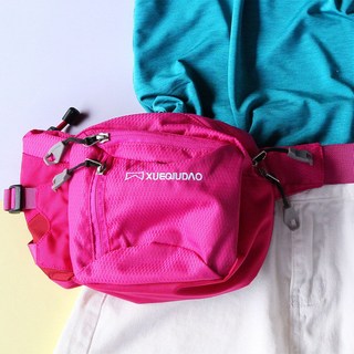 戶外多功能大容量腰包跑步運動旅行手機包休閒登山腰包女男戰術運動腰包多功能跑步腰包 胸包 水壺腰包 手提包 騎行 登山腰包, 玫紅, 1個