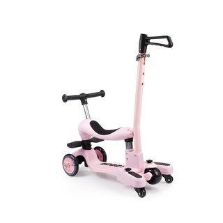 심플리티 2in1 아기 유아킥보드, 심플리티 2in1 핑크+부모핸들, 1개