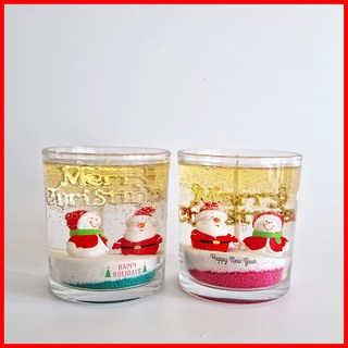 (9온즈 2개만들기) 레드산타-크리스마스 양초 젤캔들 키트 만들기(270ml/2), 유칼립투스, 블루