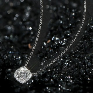 [본사정품] 실버순은 고급세팅 모이사나이트 총 0.5캐럿 아르디엘 목걸이+보증서+선물포장_STJ-NA1699WG