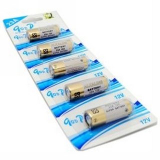 汽車遙控器電池 23A DC12v 適用汽機車防盜器遙控器 電動鐵捲門遙控器鹼性電池 單顆, 1個