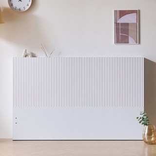 파로마 이프 베로 벽보드 침대 머리판 헤드보드 Q, 화이트 FGS1093