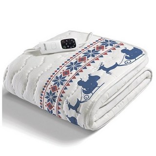 이메텍 프리미엄 스마트 1인용 전기요 IMO-908, WHITE SANTA, 싱글(W 80cm x H 150cm)