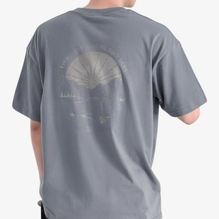 모던바이브 남자 오버핏 프린팅 반팔 티셔츠