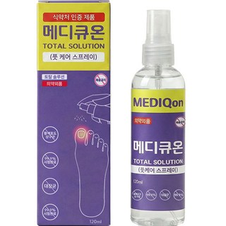 메디큐온 의약외품 무좀 스프레이, 1개입, 1개, 120ml