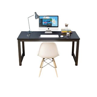 好的家居 方管書桌 - 工作桌 辦公桌 家用長書桌, 一般【黑桌+黑腳】2.5cm厚度桌板