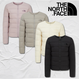 노스페이스 패딩 경량 여성 25FW 포플러 다운 가디건 라운드넥 간절기 집업 자켓