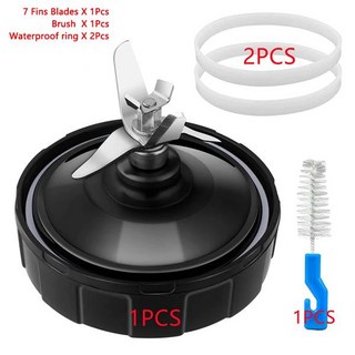 Nutri Ninja 블렌더용 브러시 및 와셔 고무 포함 7 핀 추출기 블레이드 교체 부품 자동 IQ BL682 BL480 BL640, 한개옵션0, 한개옵션1