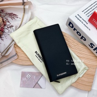 Burberry 男款對開長夾 - 台灣現貨